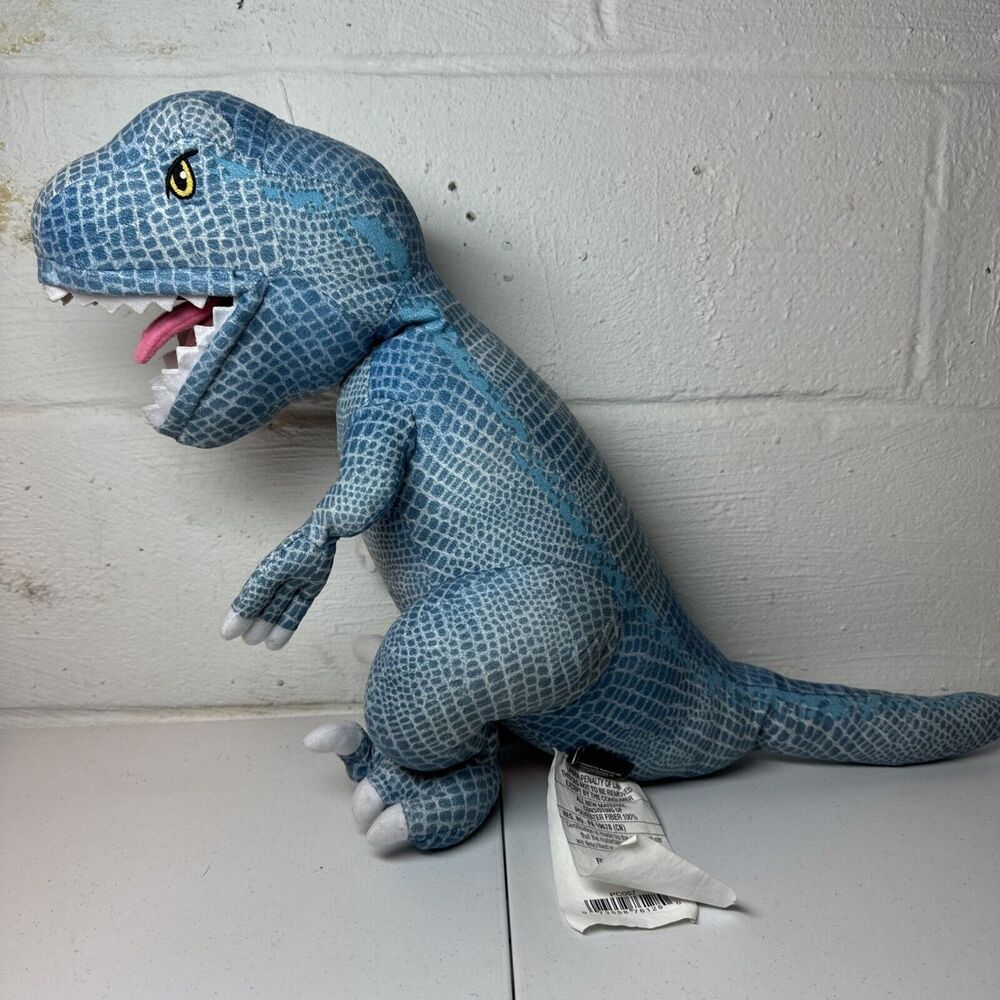 Jurassic World Blue T-Rex Velociraptor Plush Dinosaur 19”